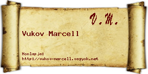 Vukov Marcell névjegykártya