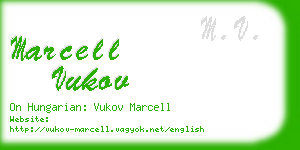 marcell vukov business card